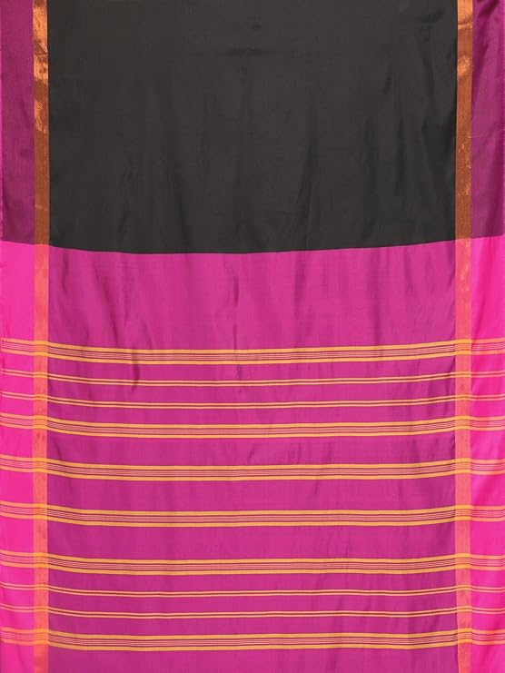 Viora Trends Women’s Kerala Silk Blend Saree with Matching Blouse Piece, Elegant Festive Wear, Free Size